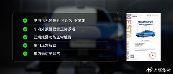 《新华网》为小米新SU7点赞:电池、碰撞安全测试超新国标要求