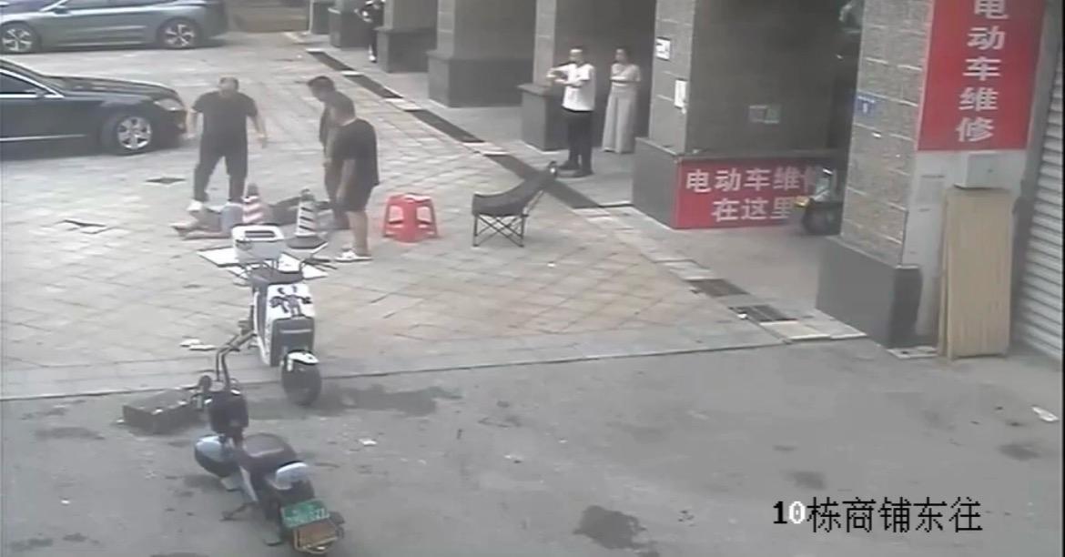 事发监控画面