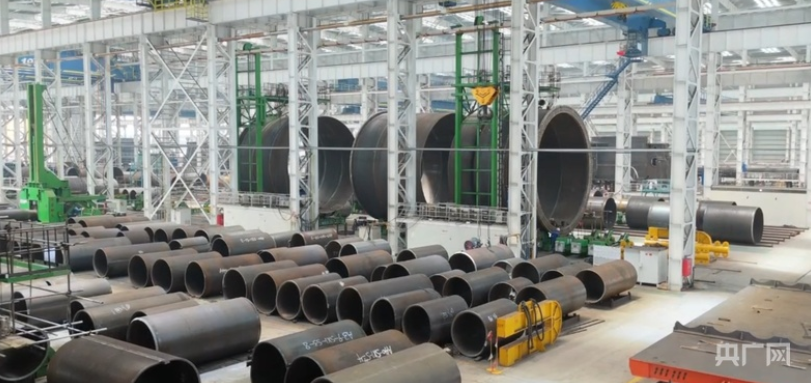 风机装备制造基地（央广网记者 张顺鹏 摄）