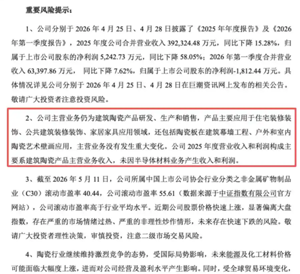 资本市场太疯狂：卖瓷砖的蒙娜丽莎蹭上英伟达 4天市值狂涨20亿 半导体却零营收 
