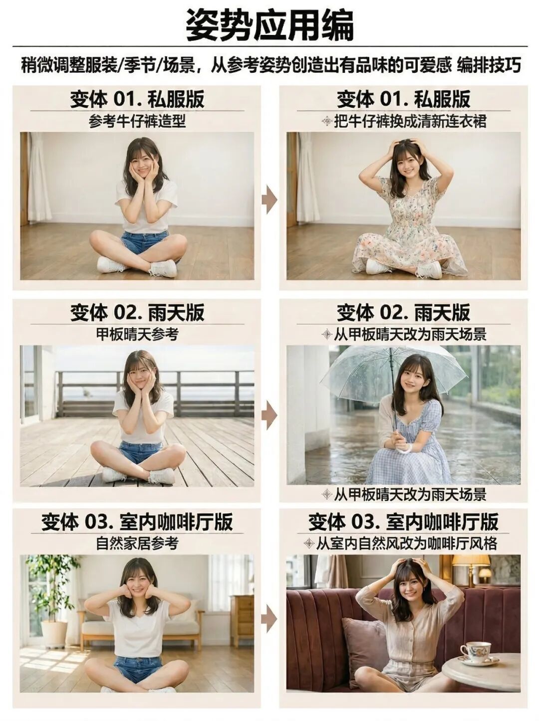 30组现成提示词:教你让AI像杂志摄影师一样拍写真