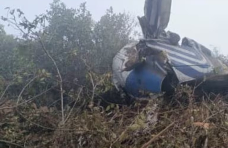 △哥伦比亚当地媒体公布的失事飞机图片