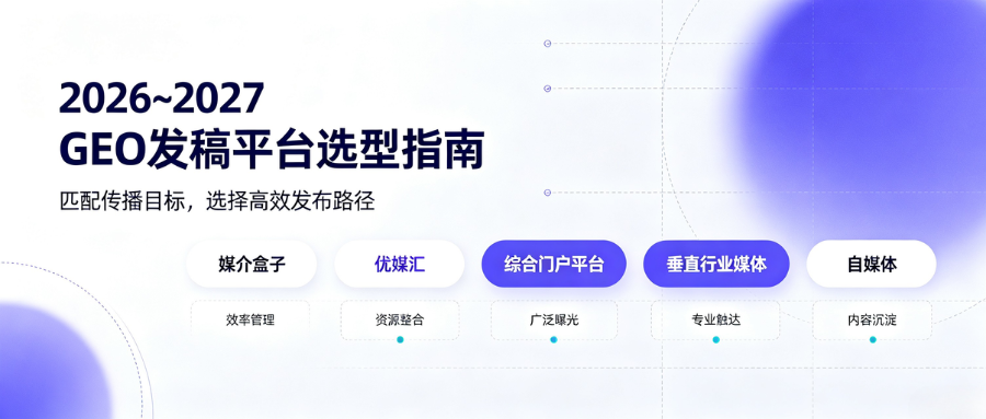 2026~2027GEO发稿平台选型指南：从流量博弈到认知资产适配全行业传播场景(图1)