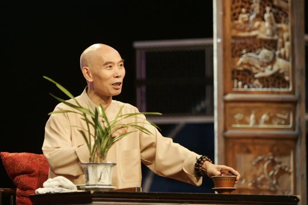 2009年,李伯清参加节目录制,妙语连珠(资料图 程启凌摄)
