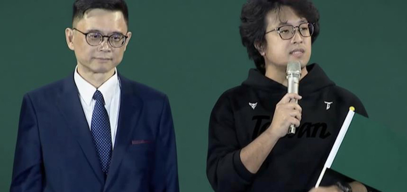 图注：民进党高雄市长参选东谈主赖瑞隆（左）与很可能参选台北市长的沈伯洋（右）。