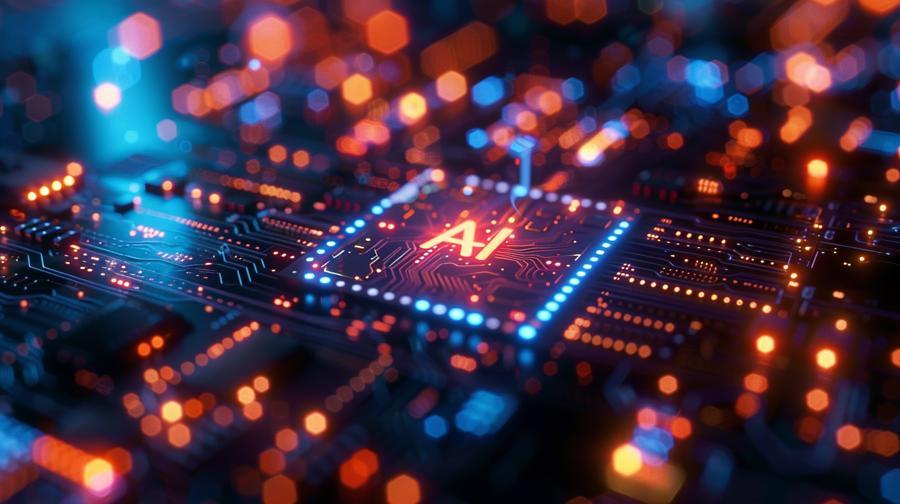 AI芯片概念图。