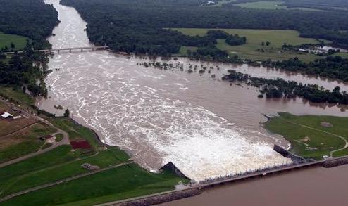 ▲2015年5月28日拍摄的利文斯敦大坝