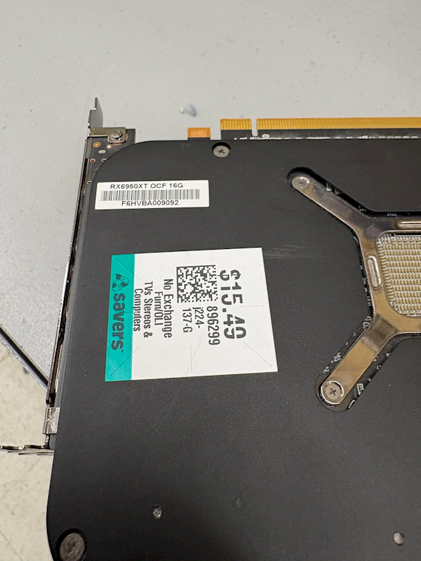 只须100块钱！无敌运道淘到绝版的AMD RX 6950 XT旗舰显卡