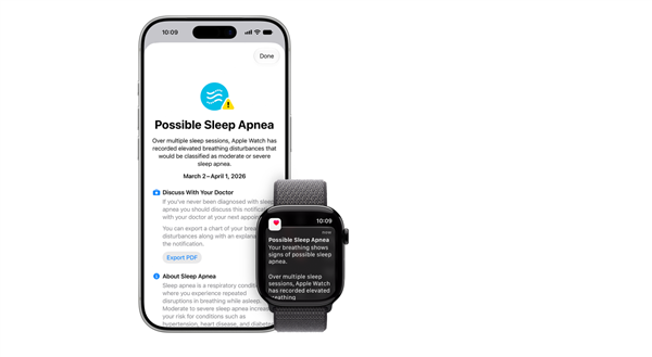 中国大陆用户终于等来救命功能！苹果Apple Watch国行上线睡眠呼吸暂停通知
