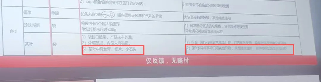 监管部门称茶叶含石子为合理异物 【一点点员工举报“茶叶含石头”,当事