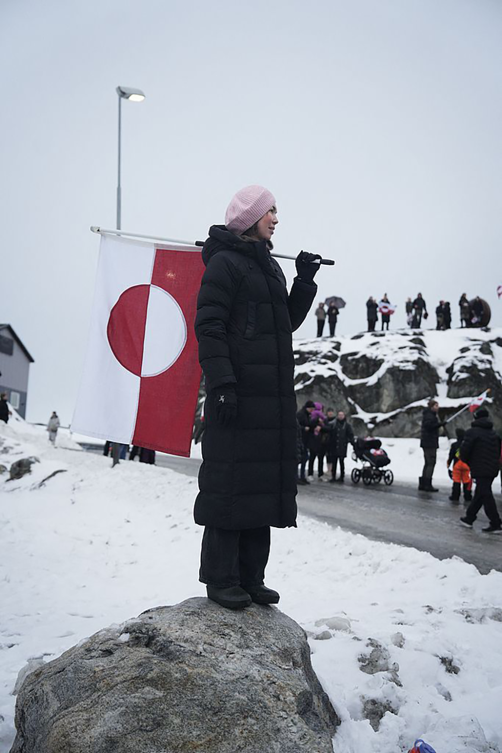 2026年1月17日,格陵兰首府努克举行了反对特朗普接管计划的示威活动。视觉中国 图