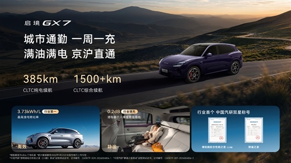 起步就是四激光+L3架构！广汽启境GX7上市：限时22.99万起