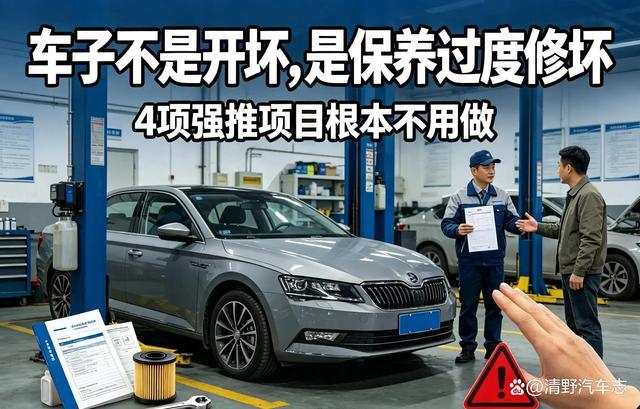 车非因开坏，是过度保养害车，4S店强推的4项全都不用做-有驾