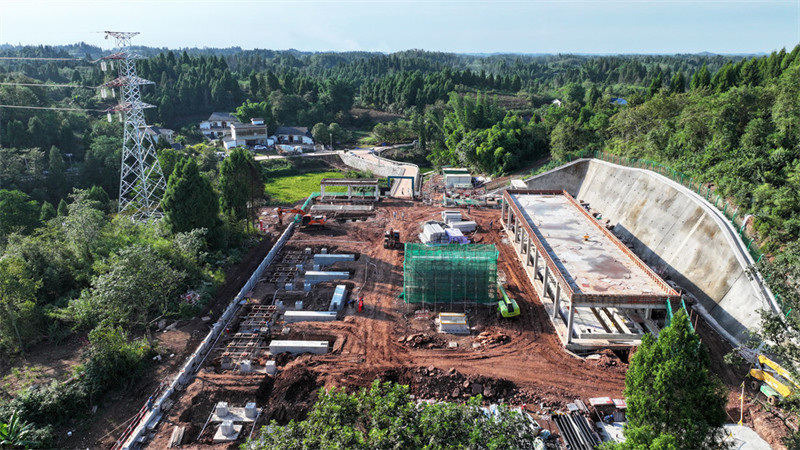 输变电工程建设现场。