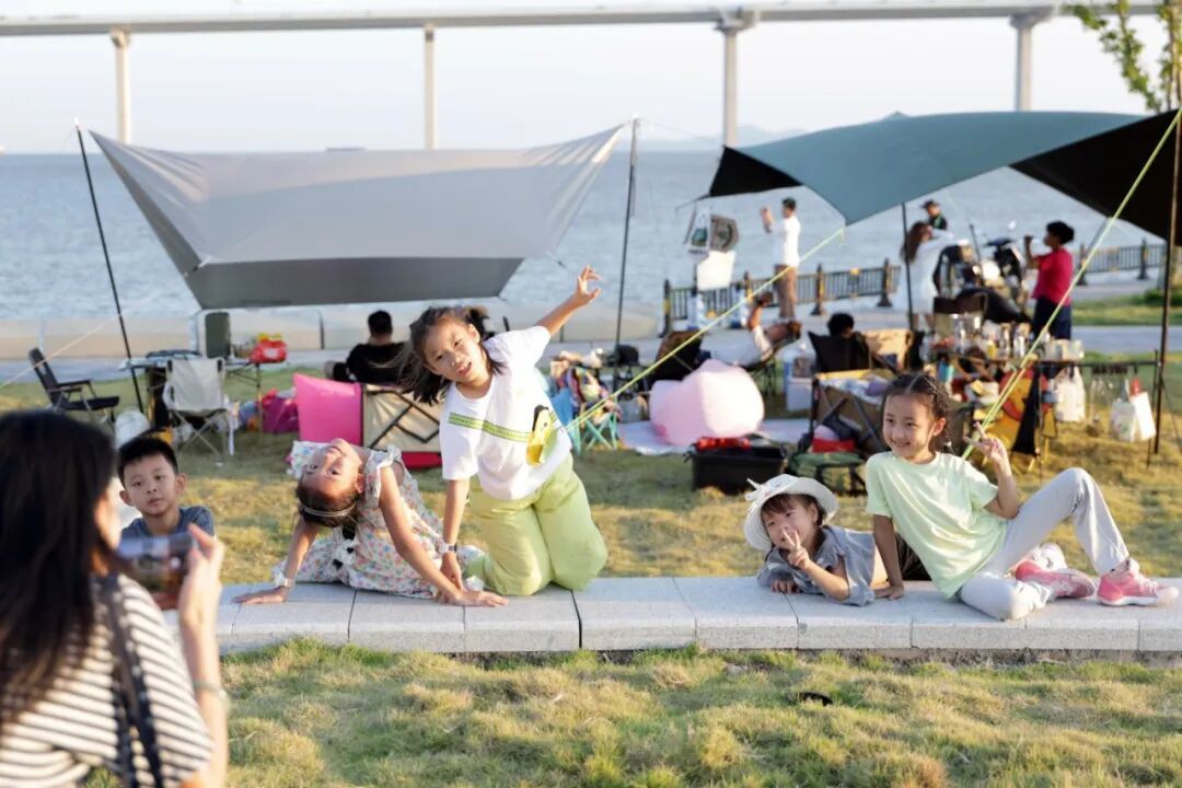 五迷回到大湾区那一天，湾上拾光宿营地落日晚霞、中秋节月亮、大湾区文化体育中心日出26.JPG