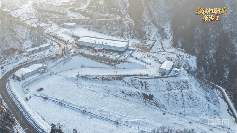 十堰市茅箭区大川镇武当滑雪场航拍图（央广网发 茅箭区融媒体中心供图）