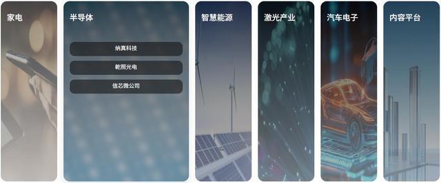 纳真科技所属的海信集团多业务板块展示