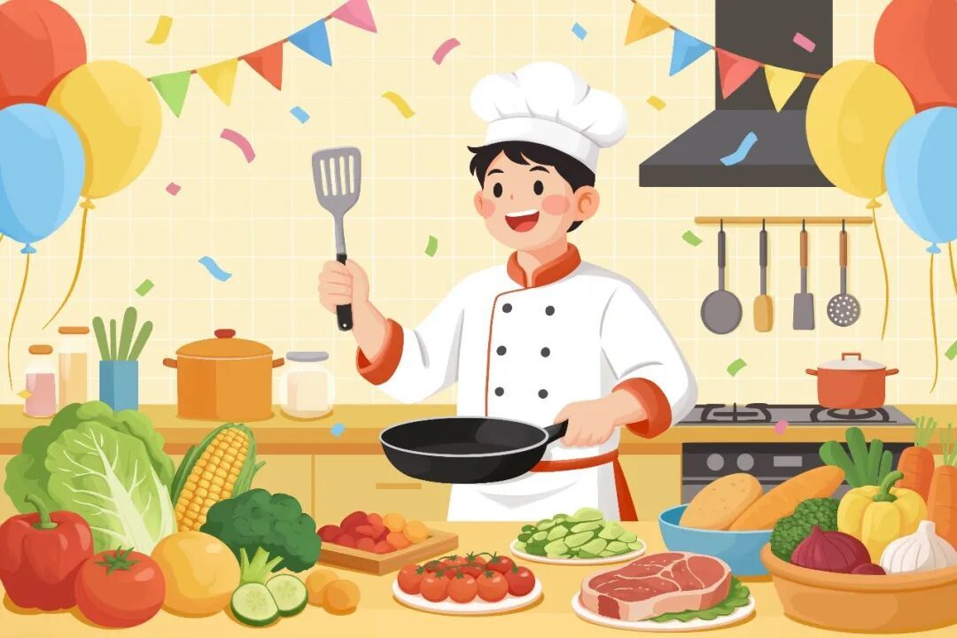 摄图网_701190967_劳动节在厨房制作美食的厨_(企业商用).jpg