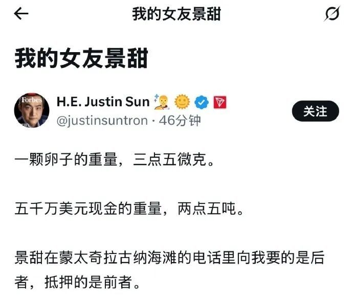 孙宇晨的小作文不值一提 他前女友曾颖才是真文豪