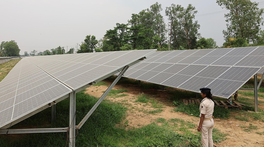 印度比哈尔邦巴特那的一处太阳能项目。（视觉中国）