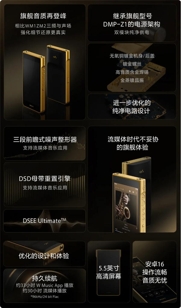 索尼金砖三代发布！4万元的随身听 螺丝都是镀金的