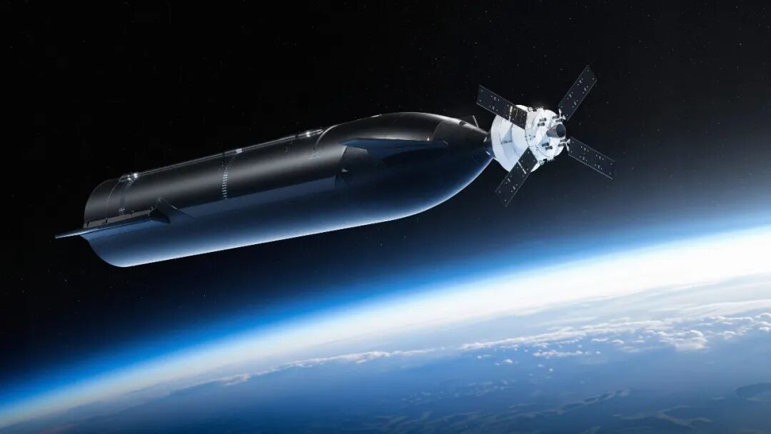 阿尔忒弥斯3号任务中,星舰将与猎户座飞船(右)在近地轨道对接|SpaceX