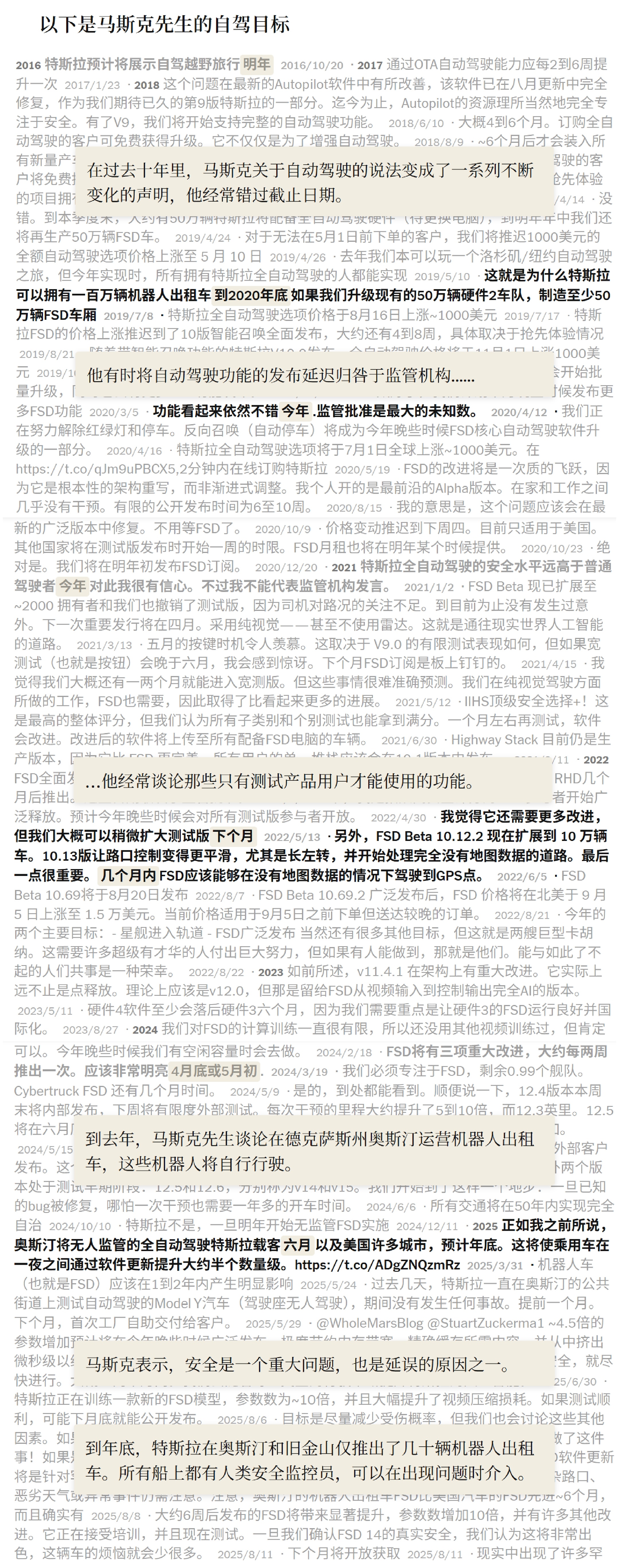 马斯克,十五年画了600多张“饼”,实现不到三分之一