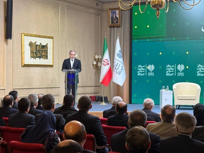 伊朗外交部长阿拉格齐发表讲话 IRNA