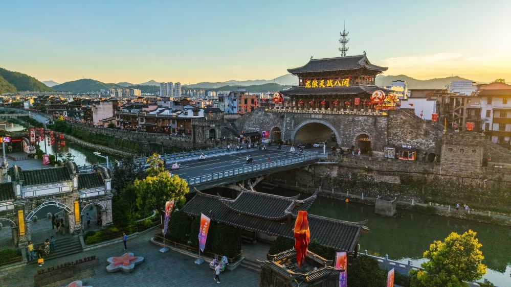 2026年6月23日拍摄的福建省龙岩市长汀县城济川门。新华社发（朱芳彬 摄）