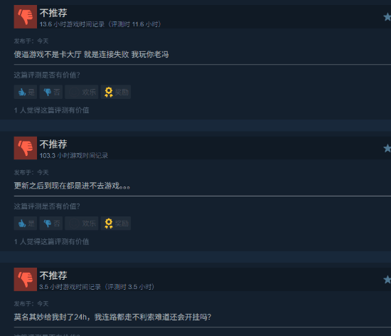 好评仅3%!昔日现象级爆火大作《绝地求生》大量差评 游戏都进不去