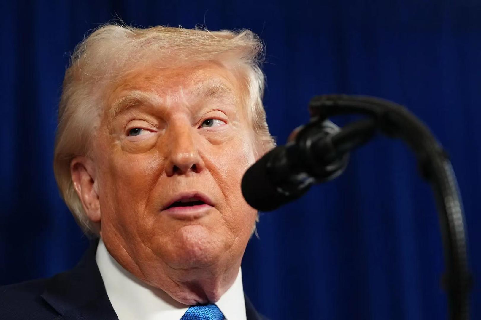 ▲特朗日在海湖庄园就针对委内瑞拉的行动发表讲话