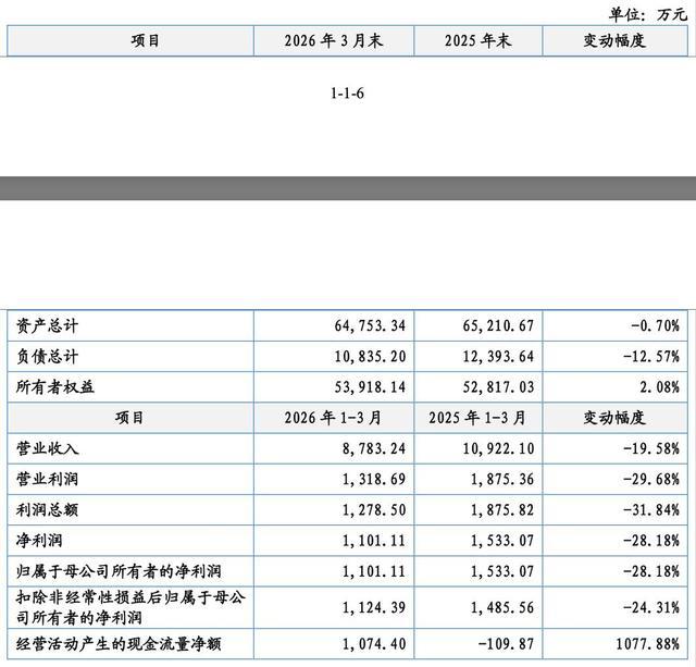 凯达重工披露的经营财报相关页面实拍