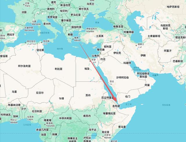 （曼德海峡是地中海通往印度洋的唯一要道）