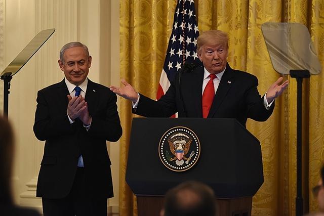 以色列总理内塔尼亚胡和美国总统特朗普