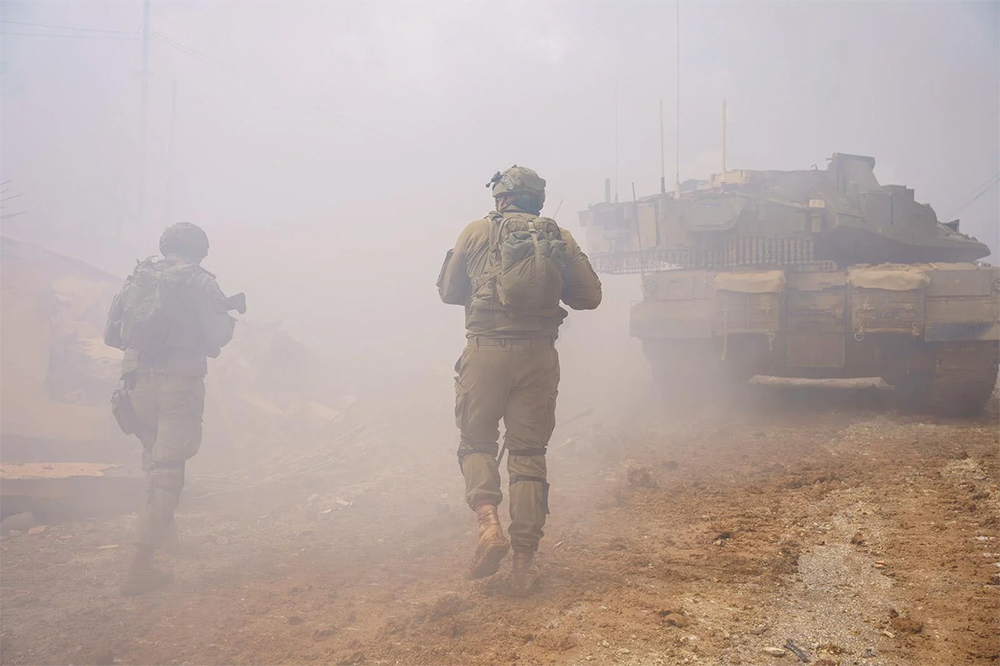 当地时间3月29日，以色列国防部发布的照片显示，以军士兵在黎巴嫩南部执行任务。 以色列时报