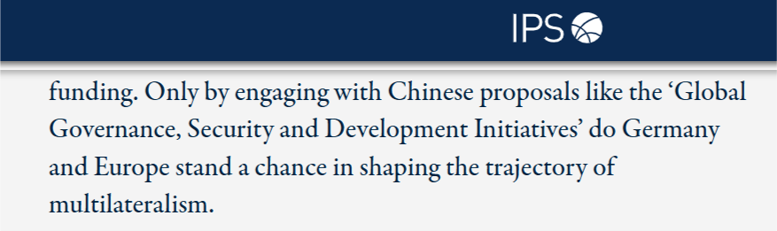 德国《国际政治与社会》杂志网站报道截图