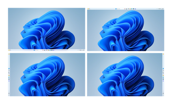 期待已久!Windows 11任务栏支持自定义位置了:桌面上下左右都能放