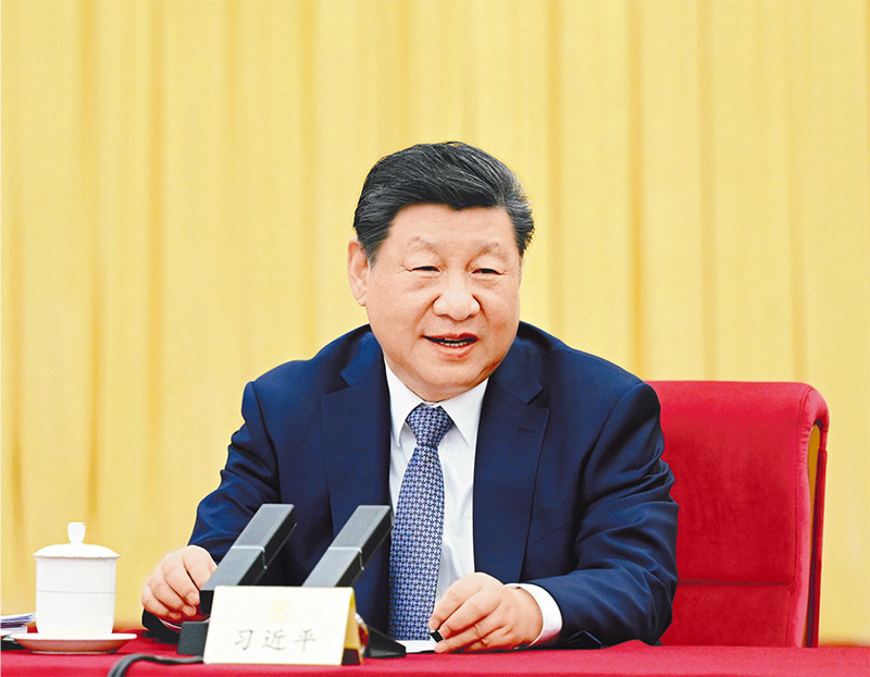 2026年3月6日下午,中共中央总书记、国家主席、中央军委主席习近平看望参加全国政协十四届四次会议的农工党、九三学社、医药卫生界、社会福利和社会保障界委员,并参加联组会,听取意见和建议。 新华社记者 谢环驰/摄