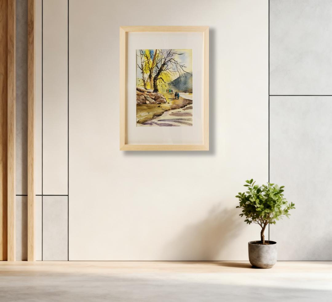 老有福｜多彩风光入画来 福州这些水彩作品“上墙”了