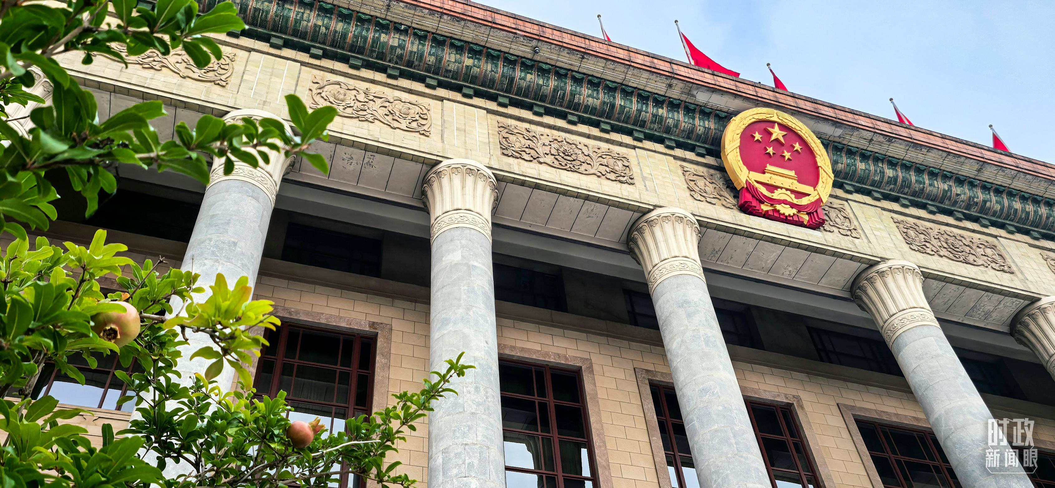 △大会当天的人民大会堂。(总台央视记者范凯拍摄)