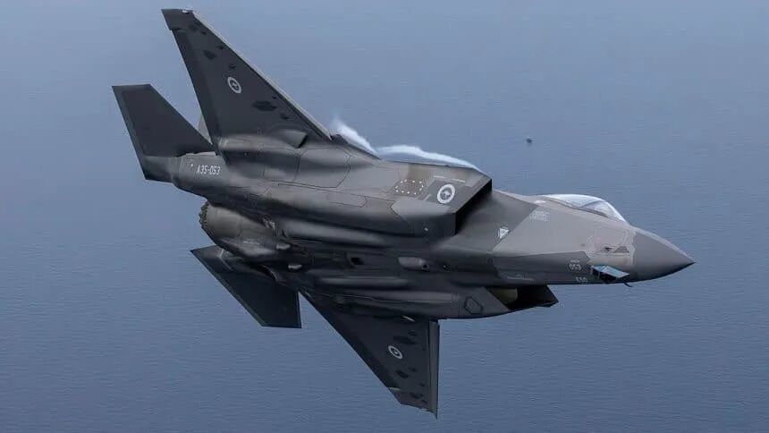 参与演习的澳大利亚皇家空军F-35A战斗机(资料图,图源:澳军方)