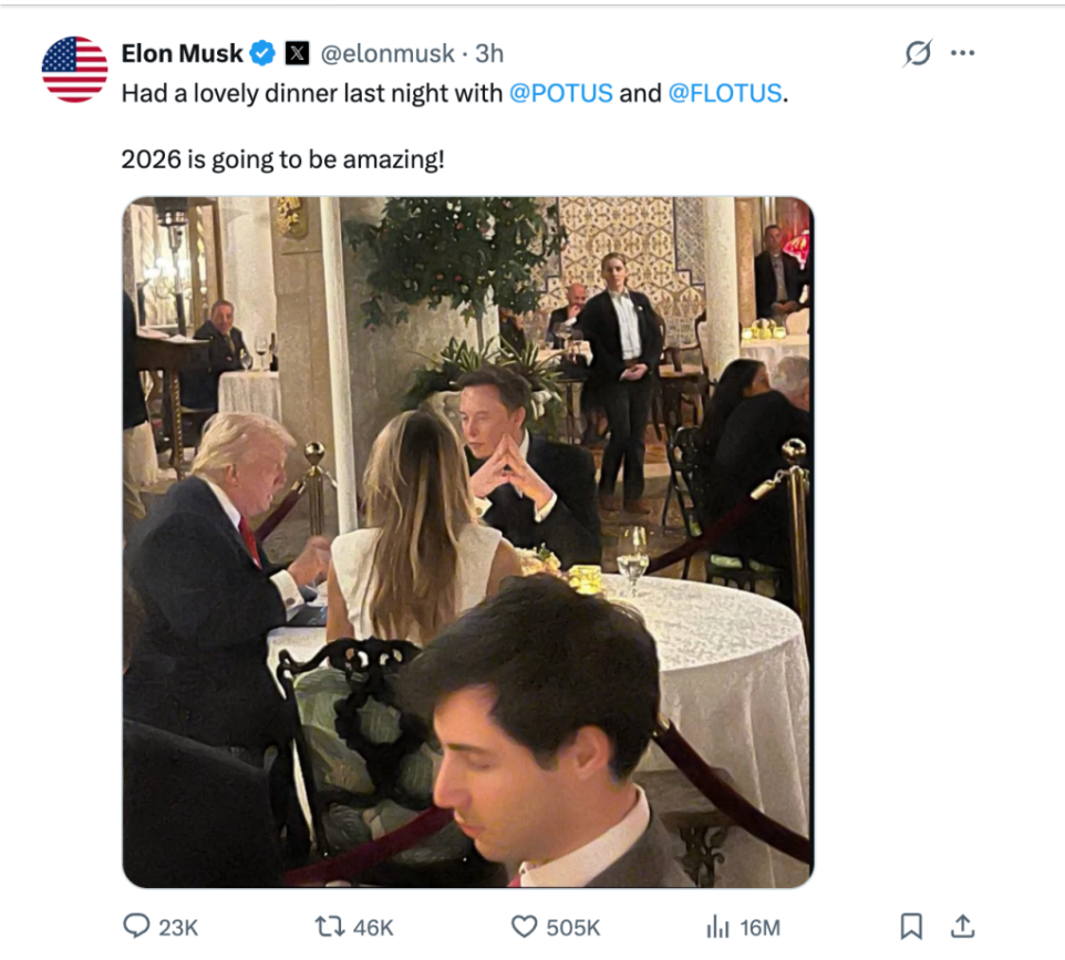 图源:马斯克社交媒体
