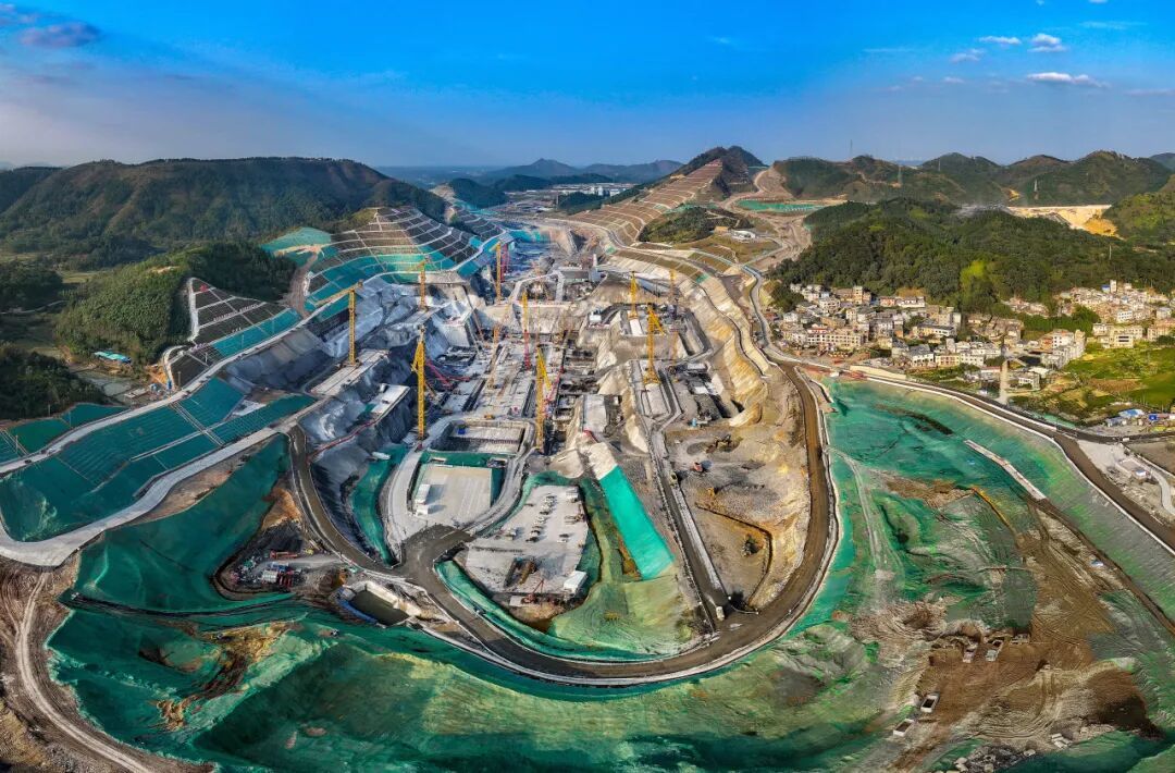 2024年2月的马道枢纽建设现场。