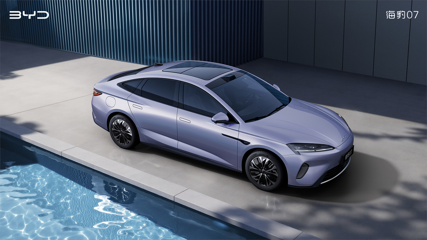 比亚迪海豹07 EV内饰官图公布:搭载“海晖新奢座舱”