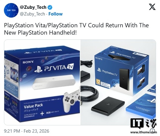 消息称索尼计划复活PlayStation TV,与PS6掌机同步推出