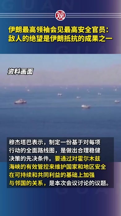 伊朗最高领袖会见最高安全官员：敌人的绝望是伊朗抵抗的成果之一
