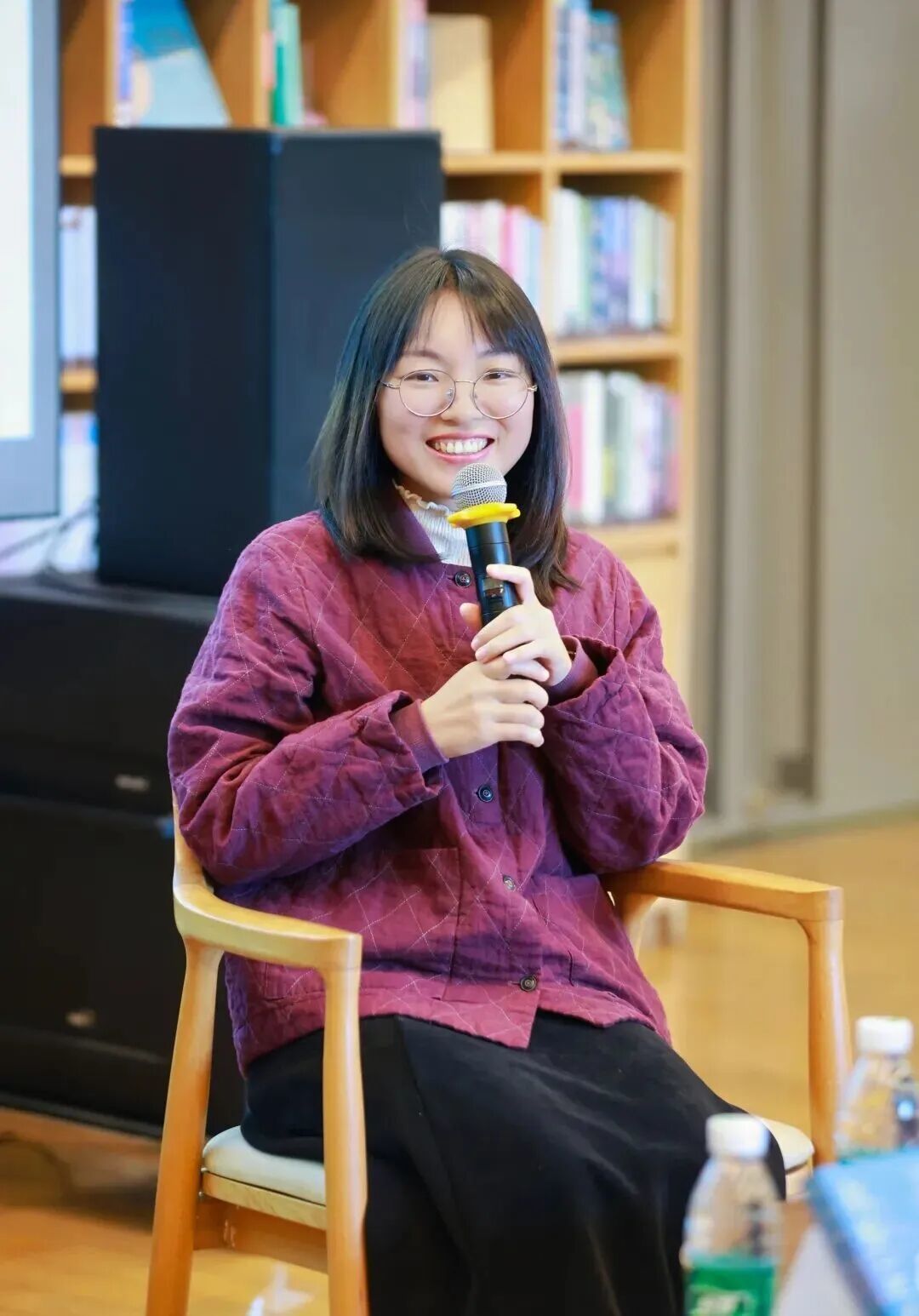 缪睫参加自己的新书分享活动 | 受访者供图