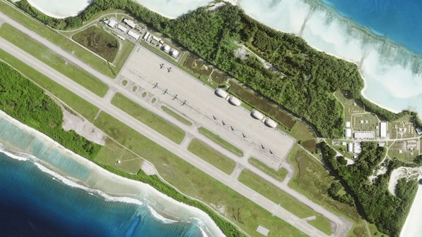 资料图:迪戈加西亚军事基地 美联社