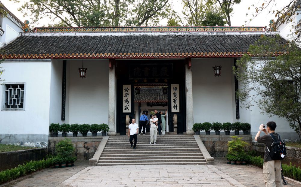 2026年10月14日拍摄的岳麓书院。新华社记者 赵仲志 摄
