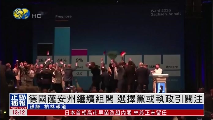 德国萨安州继续组阁 选择党或执政引关注